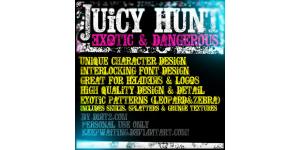 Juicy_Hunt英文字体