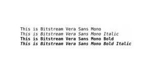 设计常用字体推荐之vera_sans_mono字体