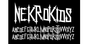 万圣节创意字体大集合之NekroKids 字体