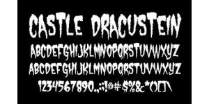 万圣节创意字体大集合之Castle Dracustein字体