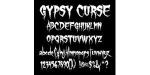 万圣节创意字体大集合之GYPSY CURSE字体