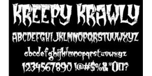 万圣节创意字体大集合之Kreepy Krawly字体