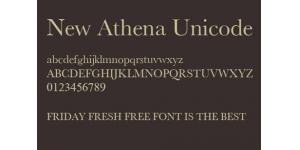 New Athena Unicode英文字体素材