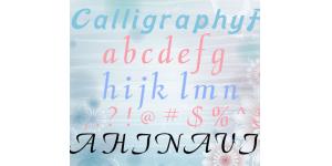 Calligraphy英文字体素材
